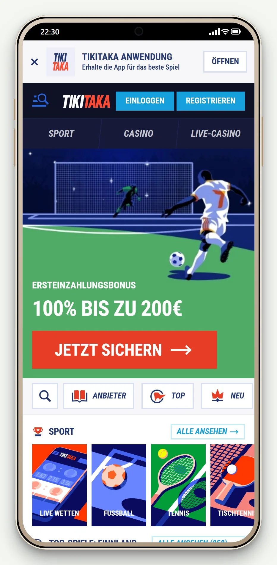 zimpler casino österreich: TikiTaka mobil