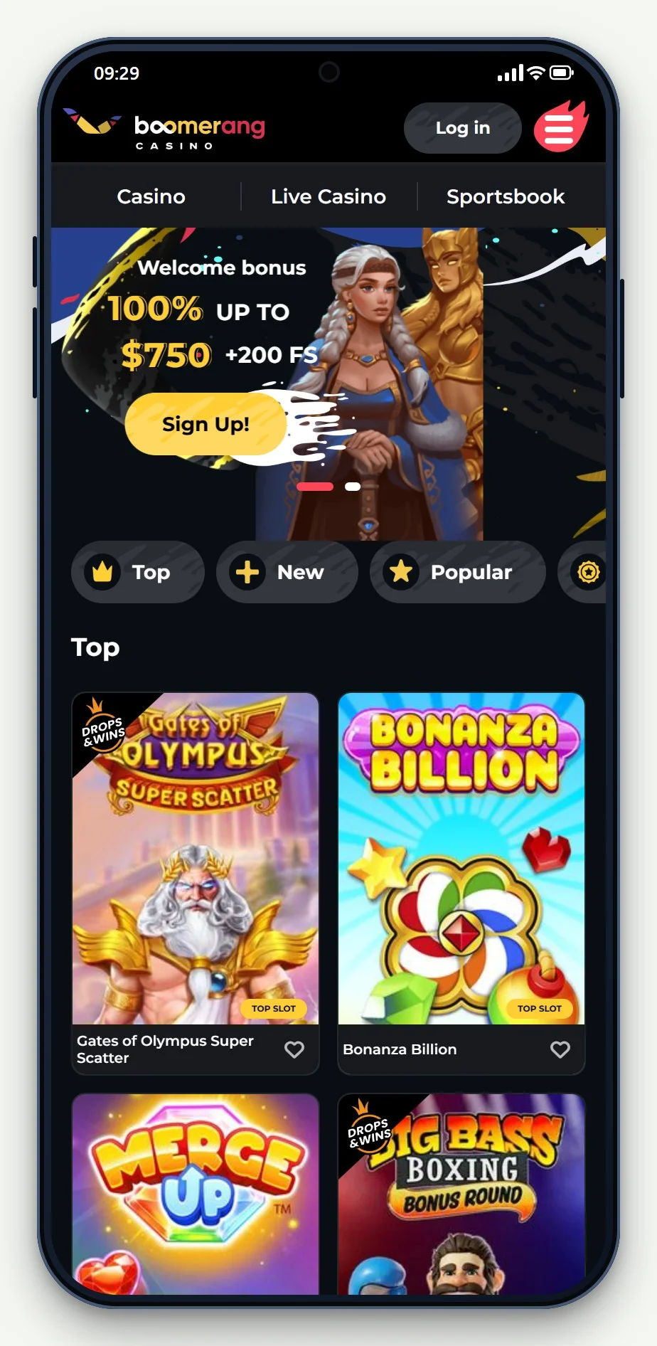 online pokies zimpler australia: Boomerang mobile