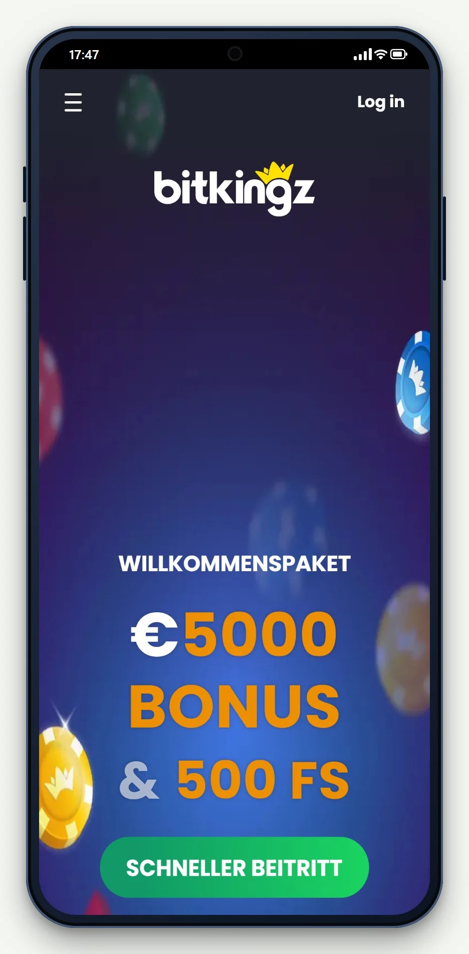 online casinos mit zimpler: Bitkingz mobile Lobby