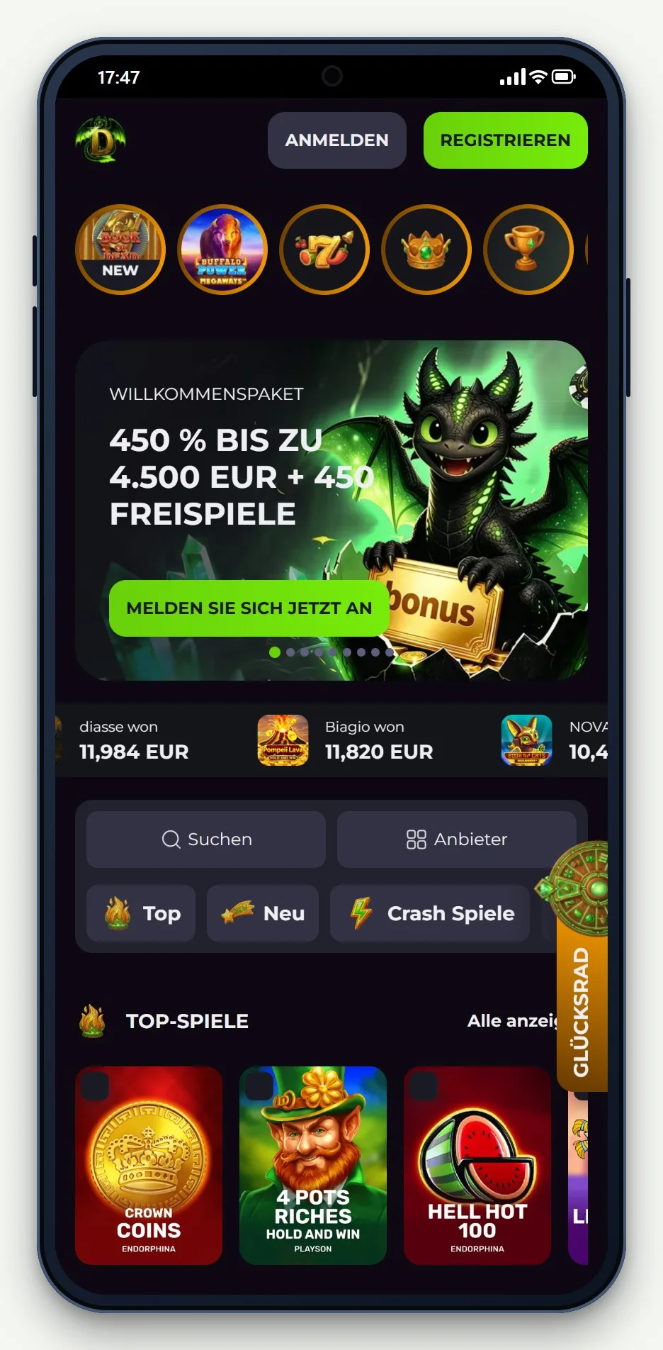 casino mit zimpler einzahlung: Drakaris mobil