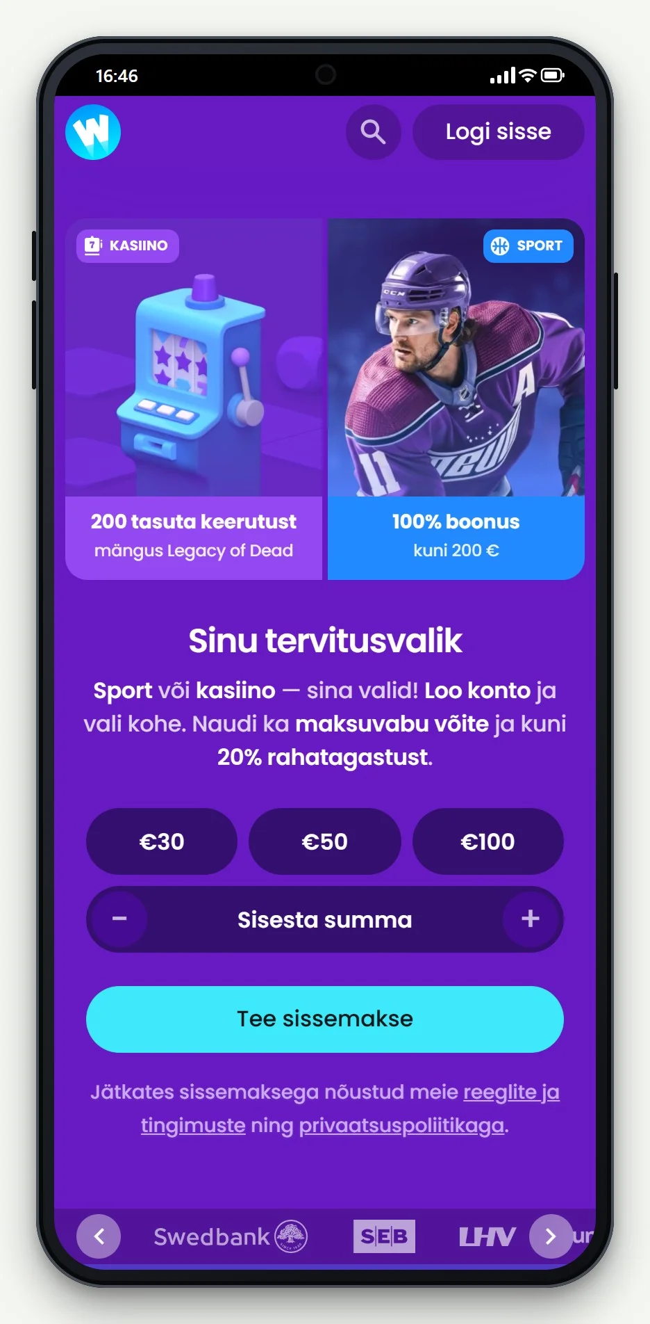 eesti kasiinod zimpler: Winnerz mobiilis