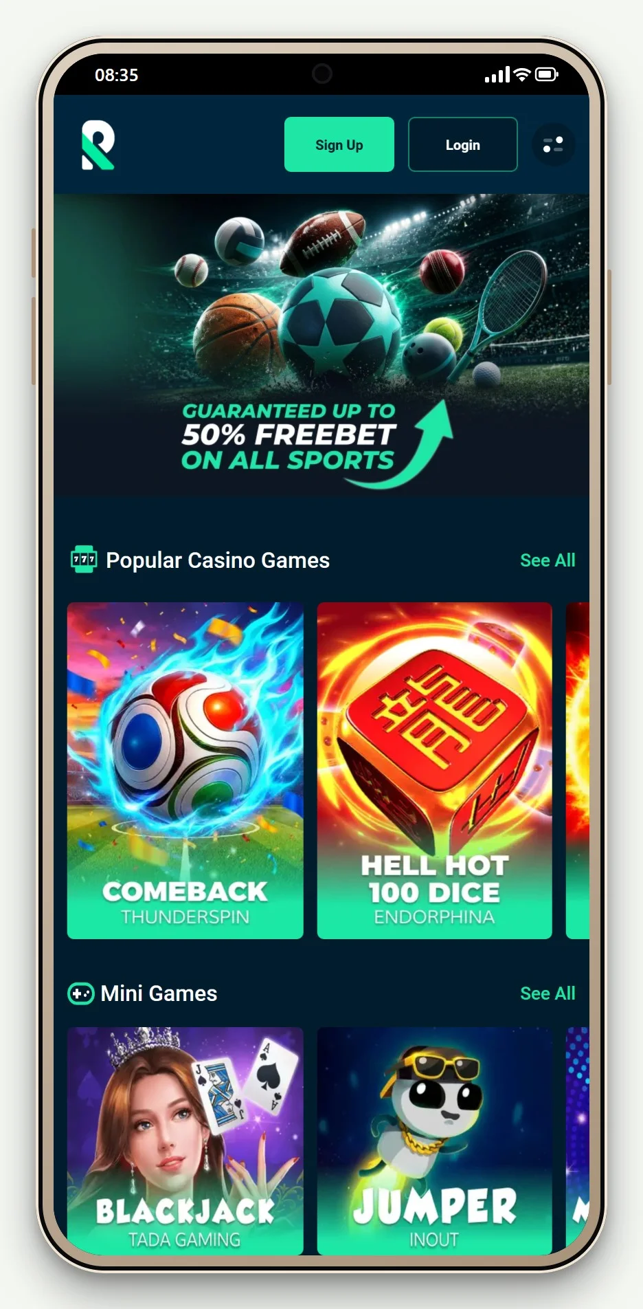 casino sites with zimpler: Rolletto on mobile